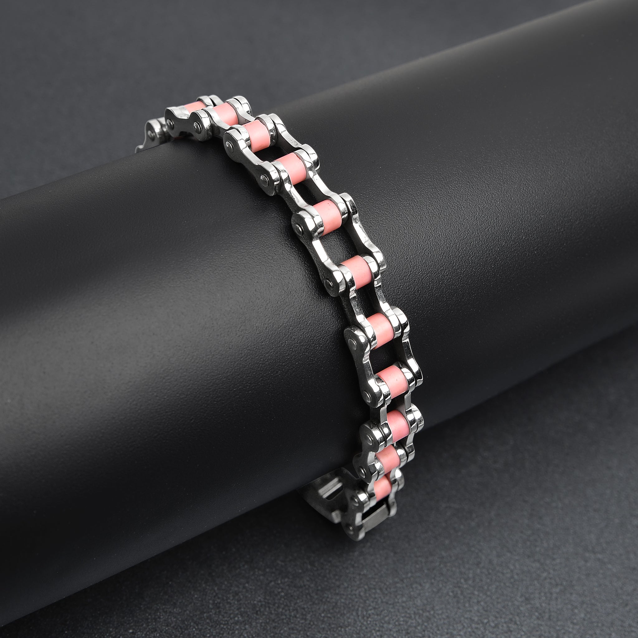 PAYSTORE Sterling Silver Bike Chain Bracelets bike chain design with S hook  bracelet.